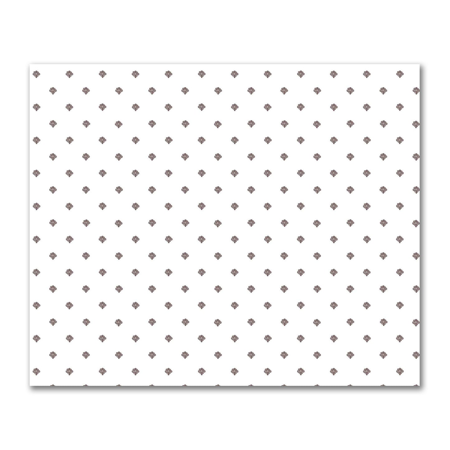 Off-White Cotton Sateen Fabric with Brown Hand-painted Swizzle Motif Print | FACS-1161-171