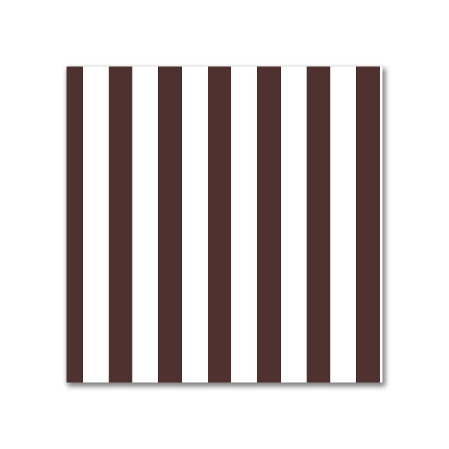 Off-White Cotton Sateen Fabric with Thin Brown Bars, FACS-1161-241