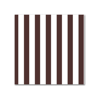 Off-White Cotton Sateen Fabric with Thin Brown Bars, FACS-1161-241