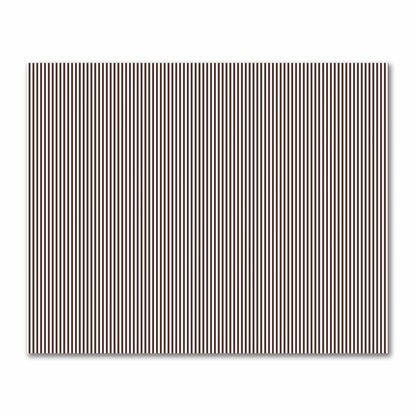 Off-White Cotton Sateen Fabric with Thin Brown Bars, FACS-1161-241