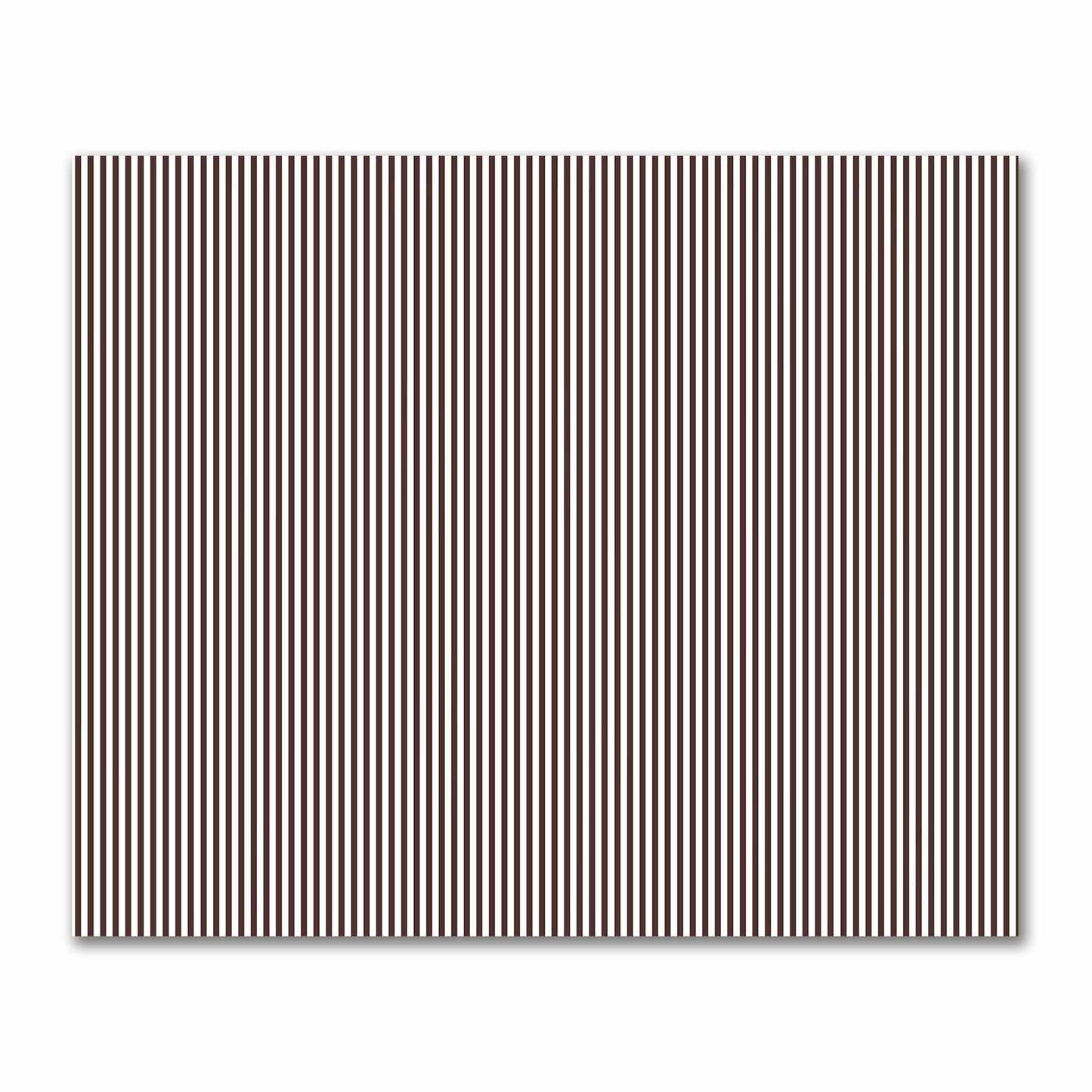 Off-White Cotton Sateen Fabric with Thin Brown Bars, FACS-1161-241