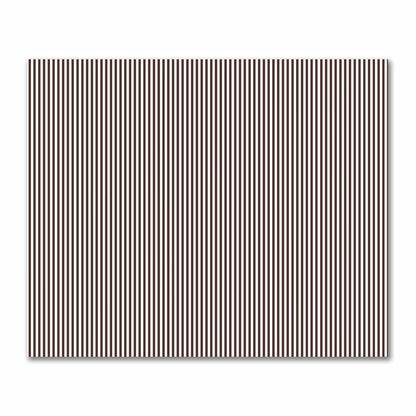 Off-White Cotton Sateen Fabric with Thin Brown Bars, FACS-1161-241