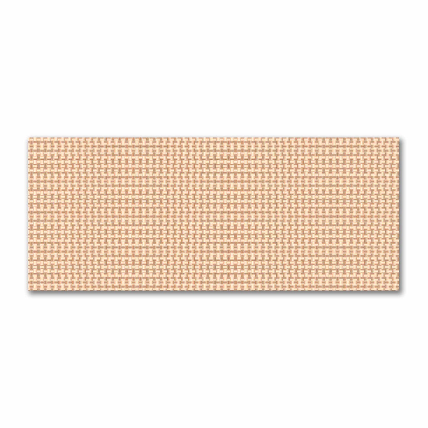 Off-White Cotton Sateen Fabric with Orange Single Weave Motif Print | FACS-1181-142