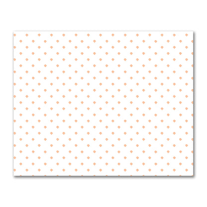 Off-White Cotton Sateen Fabric with Orange Hand-painted Swizzle Motif Print | FACS-1181-171