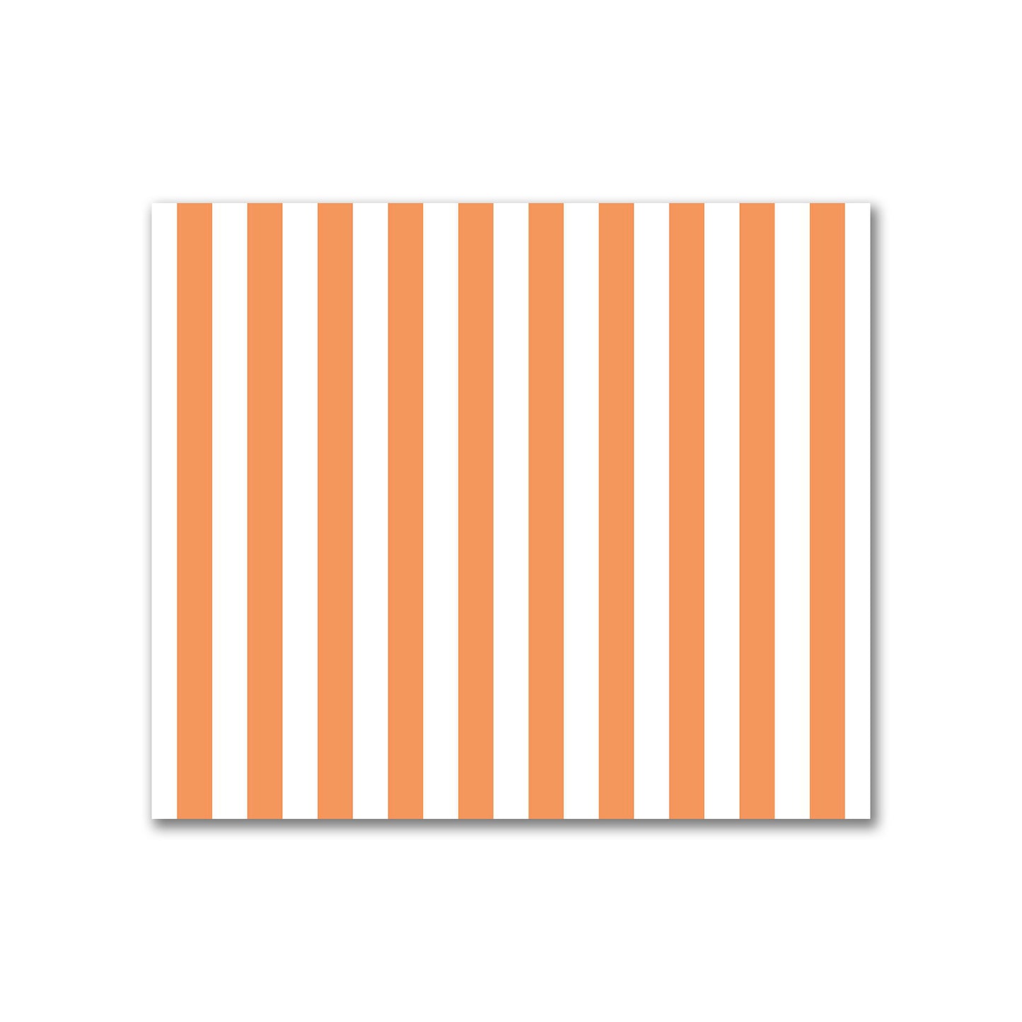 Off-White Cotton Sateen Fabric with Orange Bars, FACS-1181-051