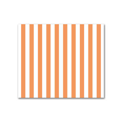 Off-White Cotton Sateen Fabric with Orange Bars, FACS-1181-051