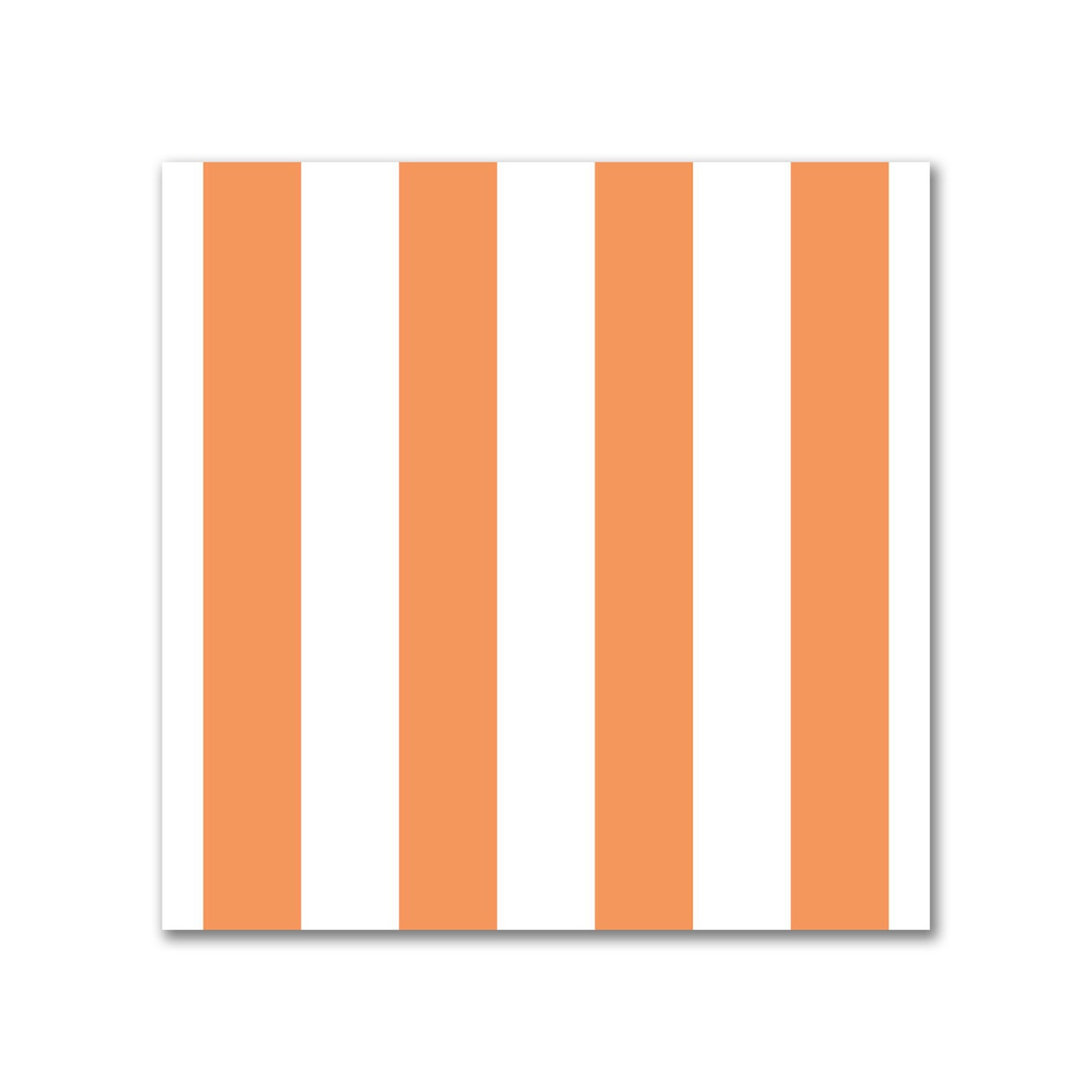 Off-White Cotton Sateen Fabric with Orange Bars, FACS-1181-051