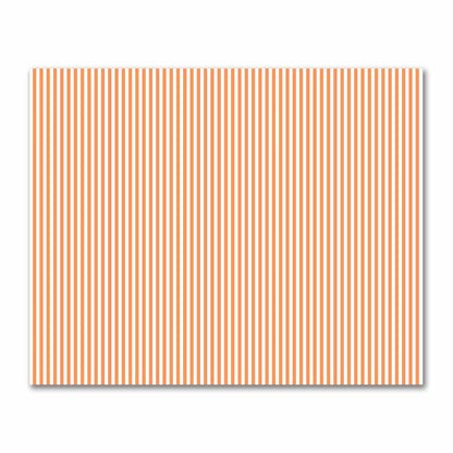 Off-White Cotton Sateen Fabric with Orange Bars, FACS-1181-051