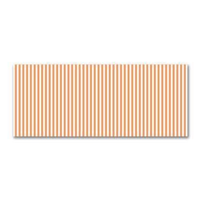 Off-White Cotton Sateen Fabric with Orange Bars, FACS-1181-051
