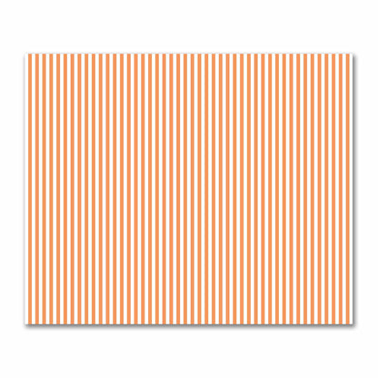 Off-White Cotton Sateen Fabric with Orange Bars, FACS-1181-051