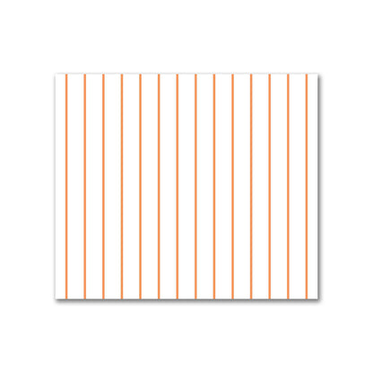 Off-White Cotton Sateen Fabric with Fine Orange Stripes, FACS-1181-151