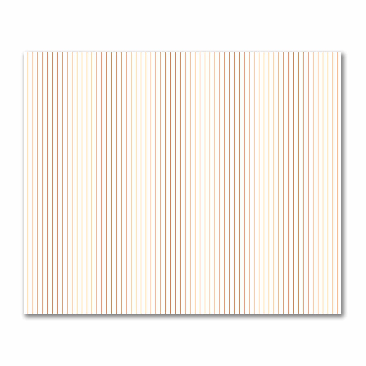 Off-White Cotton Sateen Fabric with Fine Orange Stripes, FACS-1181-151