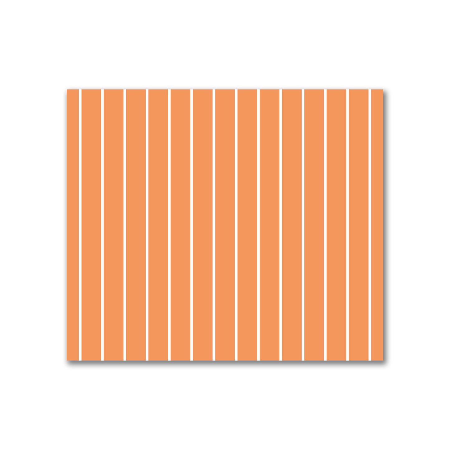 Cotton Sateen Fabric with Fine Off-White Stripes on Orange, FACS-1181-152
