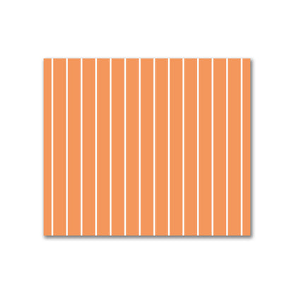 Cotton Sateen Fabric with Fine Off-White Stripes on Orange, FACS-1181-152