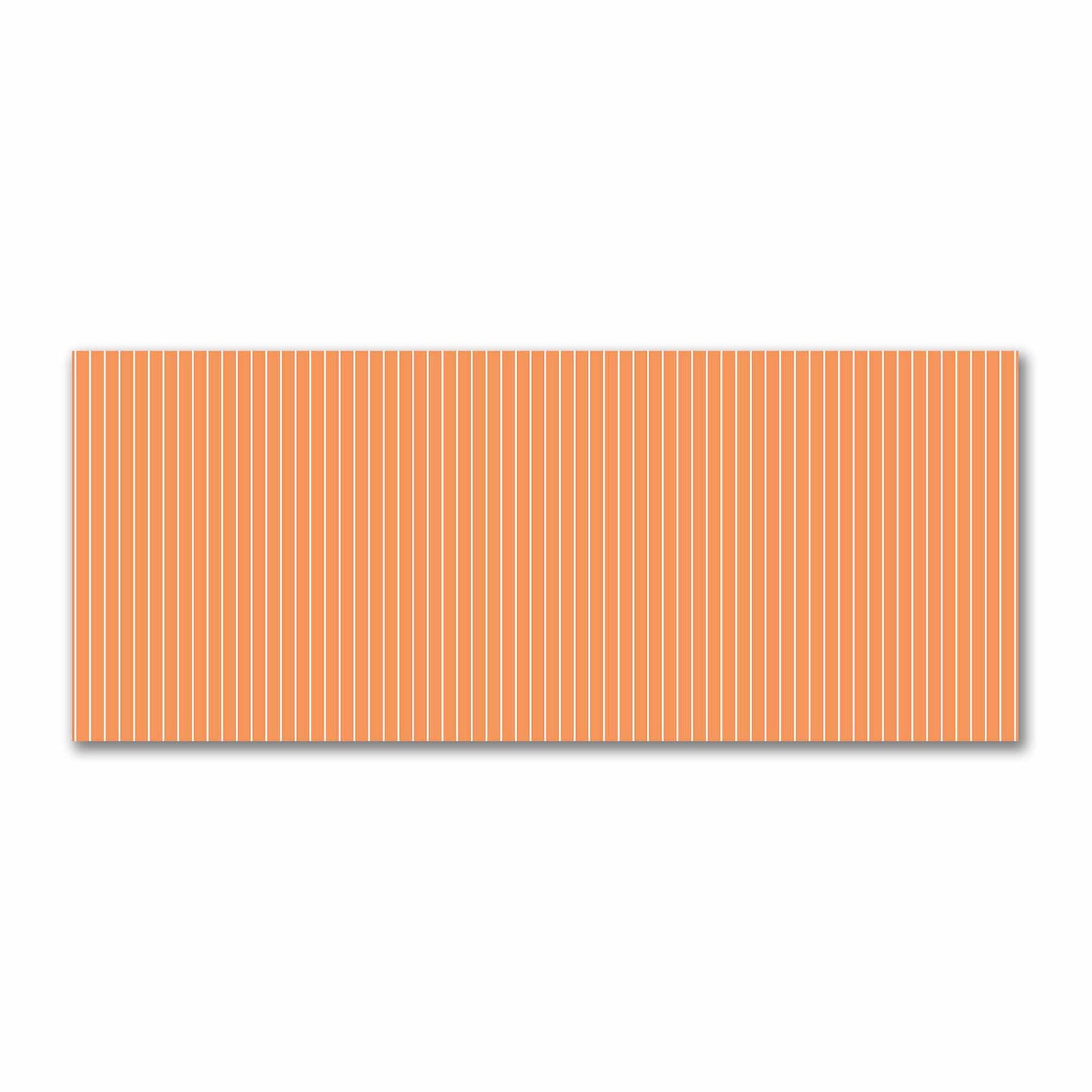 Cotton Sateen Fabric with Fine Off-White Stripes on Orange, FACS-1181-152