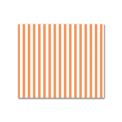 Off-White Cotton Sateen Fabric with Thin Orange Bars, FACS-1181-241
