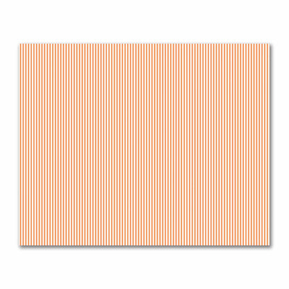 Off-White Cotton Sateen Fabric with Thin Orange Bars, FACS-1181-241