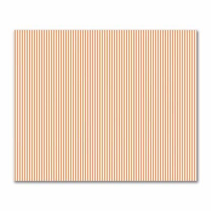 Off-White Cotton Sateen Fabric with Thin Orange Bars, FACS-1181-241