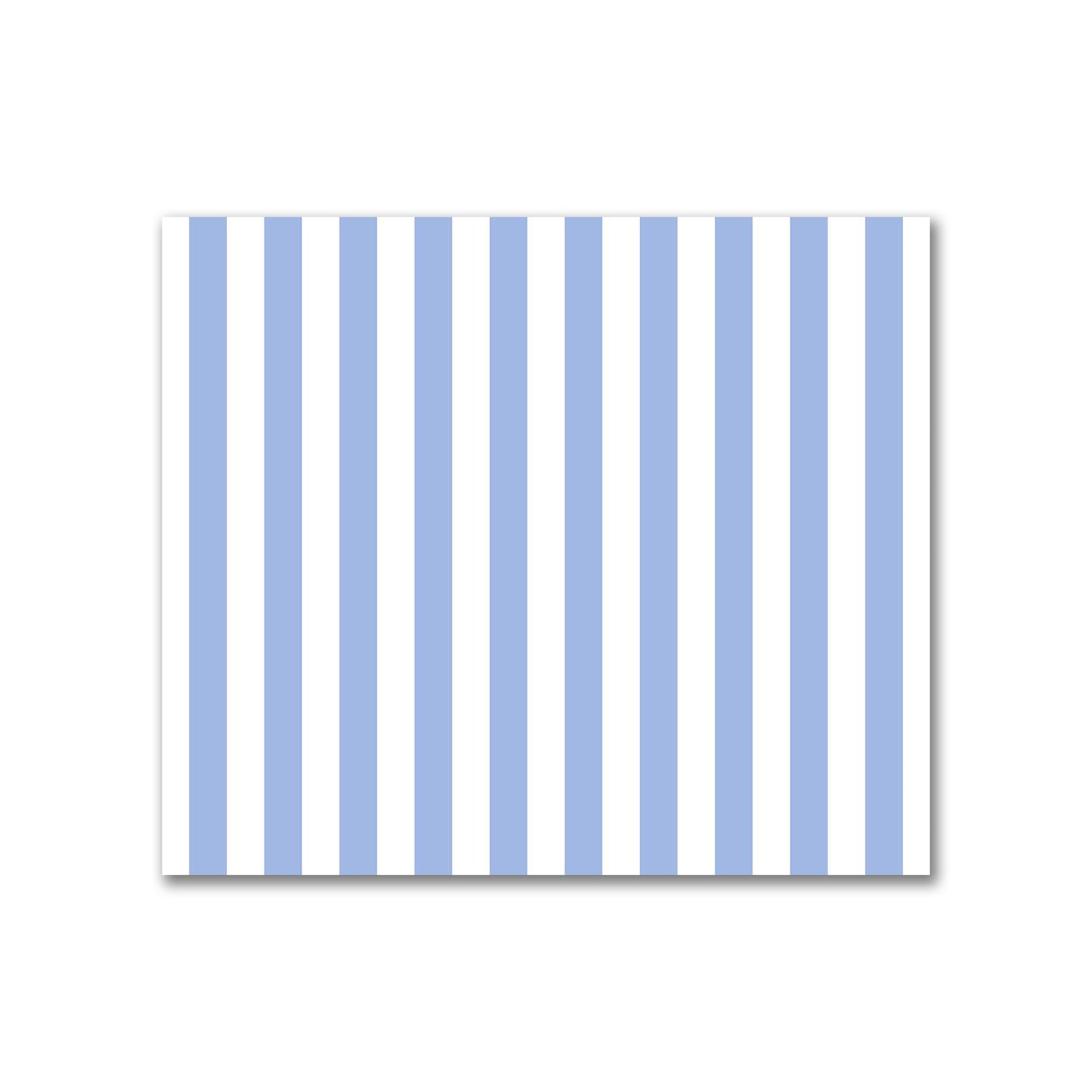 Off-White Cotton Sateen Fabric with Blue Bars, FACS-1231-051