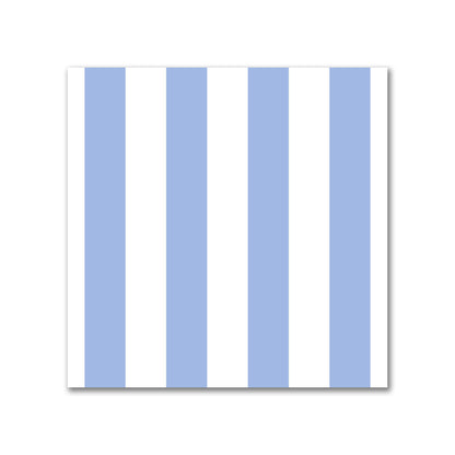 Off-White Cotton Sateen Fabric with Blue Bars, FACS-1231-051