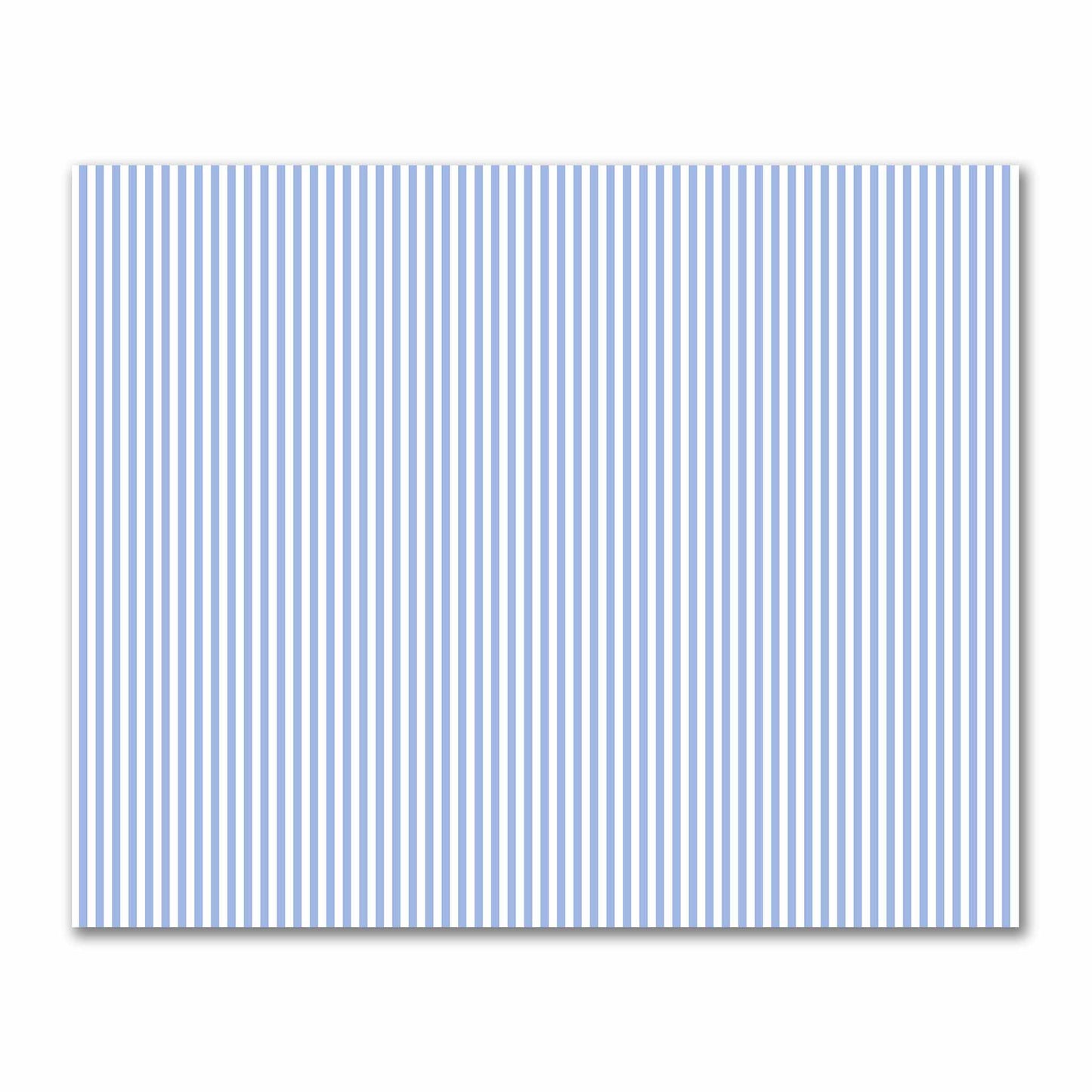 Off-White Cotton Sateen Fabric with Blue Bars, FACS-1231-051