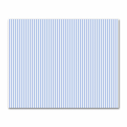 Off-White Cotton Sateen Fabric with Blue Bars, FACS-1231-051
