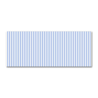 Off-White Cotton Sateen Fabric with Blue Bars, FACS-1231-051