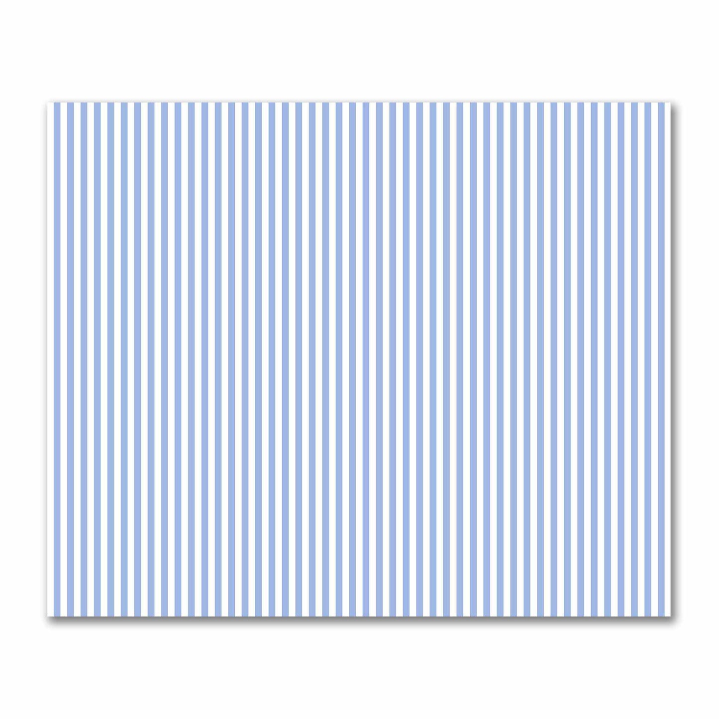 Off-White Cotton Sateen Fabric with Blue Bars, FACS-1231-051