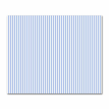 Off-White Cotton Sateen Fabric with Blue Bars, FACS-1231-051