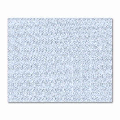 Off-White Cotton Sateen Fabric with Blue Hand-painted Dab Motif Print | FACS-1231-092