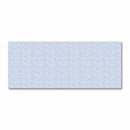 Off-White Cotton Sateen Fabric with Blue Hand-painted Dab Motif Print | FACS-1231-092
