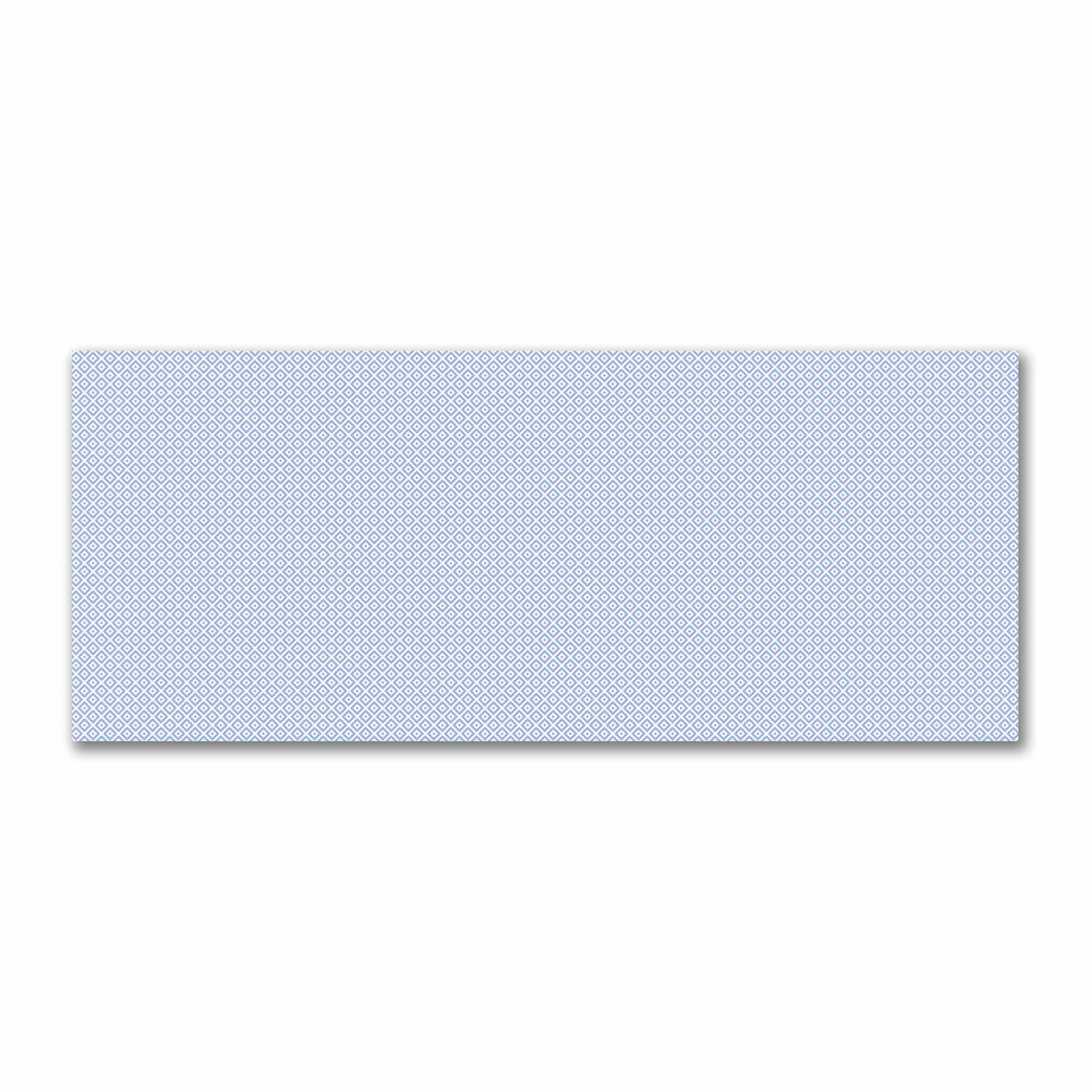 Off-White Cotton Sateen Fabric with Blue Repeating Square Motif Print | FACS-1231-122