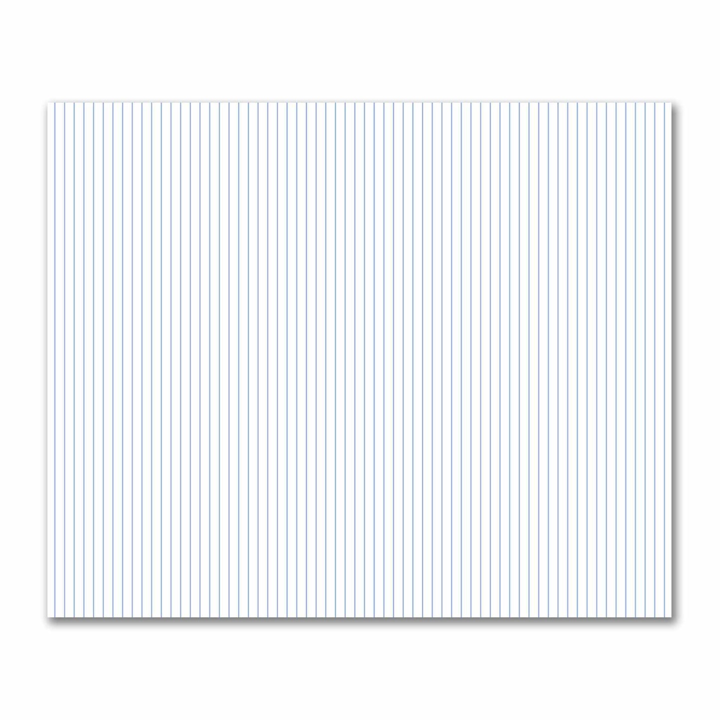 Off-White Cotton Sateen Fabric with Fine Blue Stripes, FACS-1231-151
