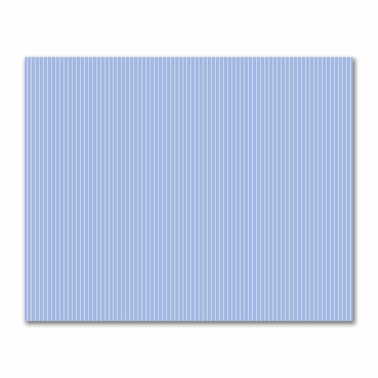 Cotton Sateen Fabric with Fine Off-White Stripes on Blue, FACS-1231-152