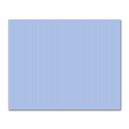 Cotton Sateen Fabric with Fine Off-White Stripes on Blue, FACS-1231-152