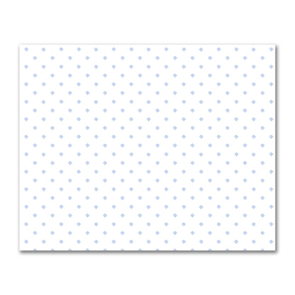 Off-White Cotton Sateen Fabric with Blue Hand-painted Swizzle Motif Print | FACS-1231-171