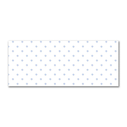 Off-White Cotton Sateen Fabric with Blue Hand-painted Swizzle Motif Print | FACS-1231-171