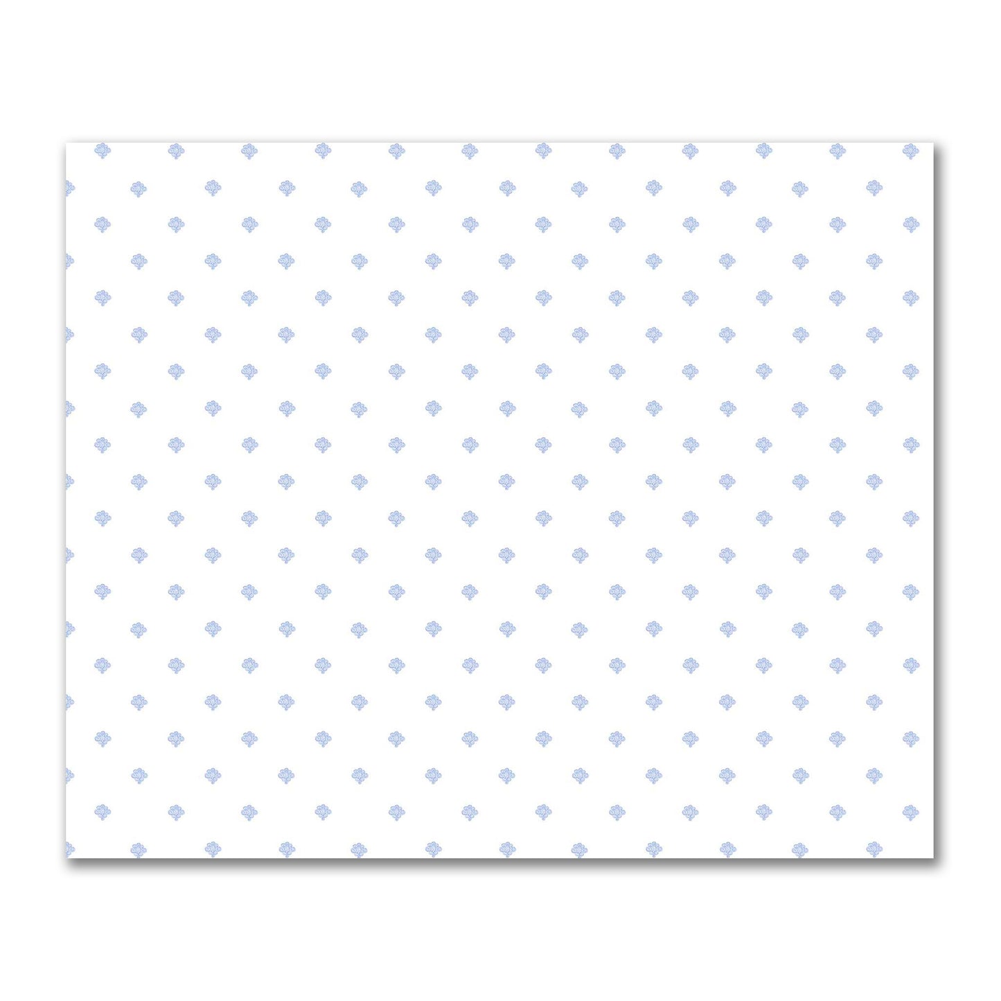 Off-White Cotton Sateen Fabric with Blue Hand-painted Swizzle Motif Print | FACS-1231-171