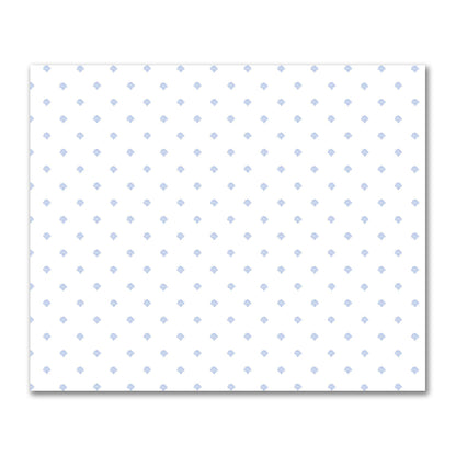 Off-White Cotton Sateen Fabric with Blue Hand-painted Swizzle Motif Print | FACS-1231-171