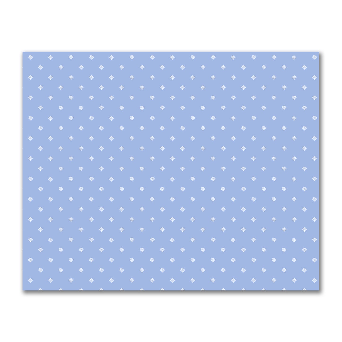 Blue Cotton Sateen Fabric with Off-White Hand-painted Swizzle Motif Print | FACS-1231-172
