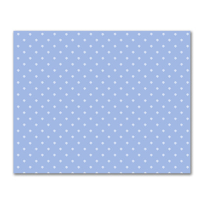 Blue Cotton Sateen Fabric with Off-White Hand-painted Swizzle Motif Print | FACS-1231-172