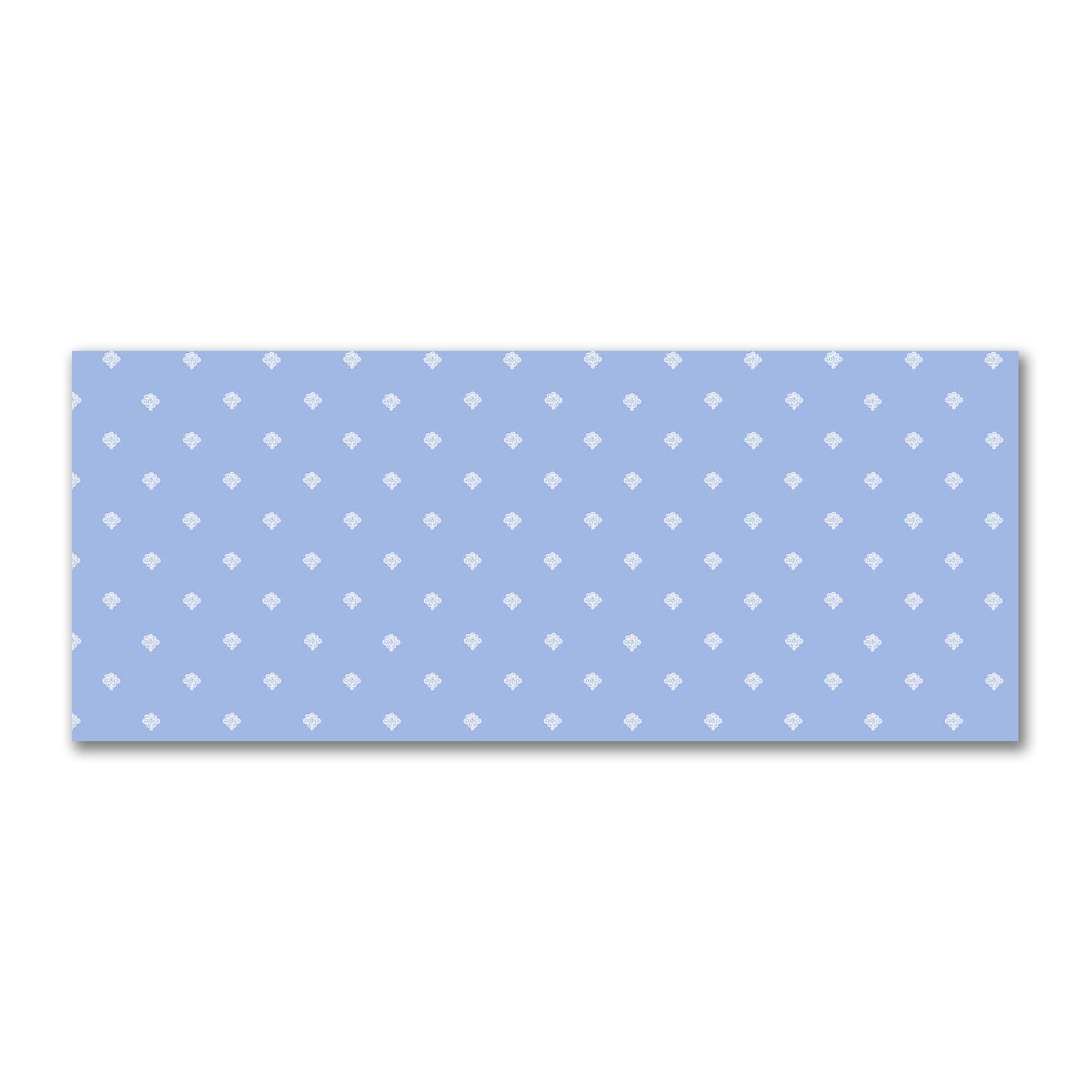 Blue Cotton Sateen Fabric with Off-White Hand-painted Swizzle Motif Print | FACS-1231-172