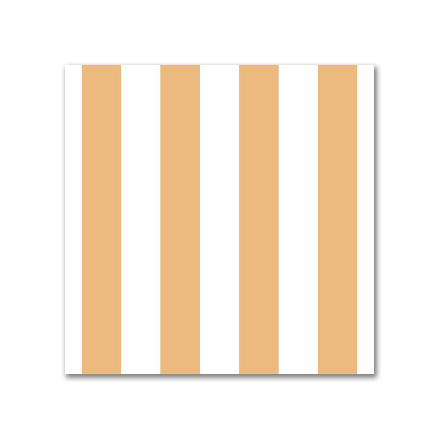 Off-White Cotton Sateen Fabric with Orange Bars, FACS-1232-051