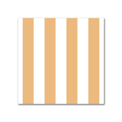 Off-White Cotton Sateen Fabric with Orange Bars, FACS-1232-051