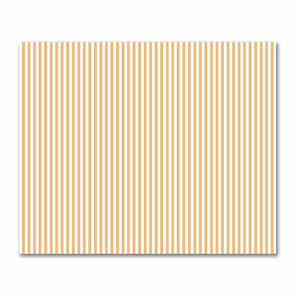 Off-White Cotton Sateen Fabric with Orange Bars, FACS-1232-051