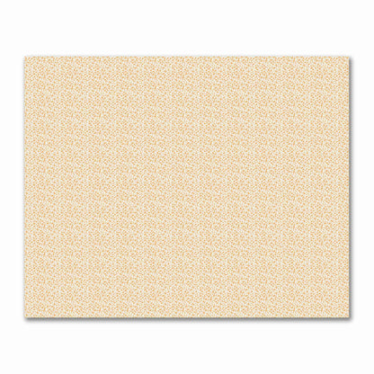 Off-White Cotton Sateen Fabric with Pale Orange Hand-painted Dab Motif Print | FACS-1232-092