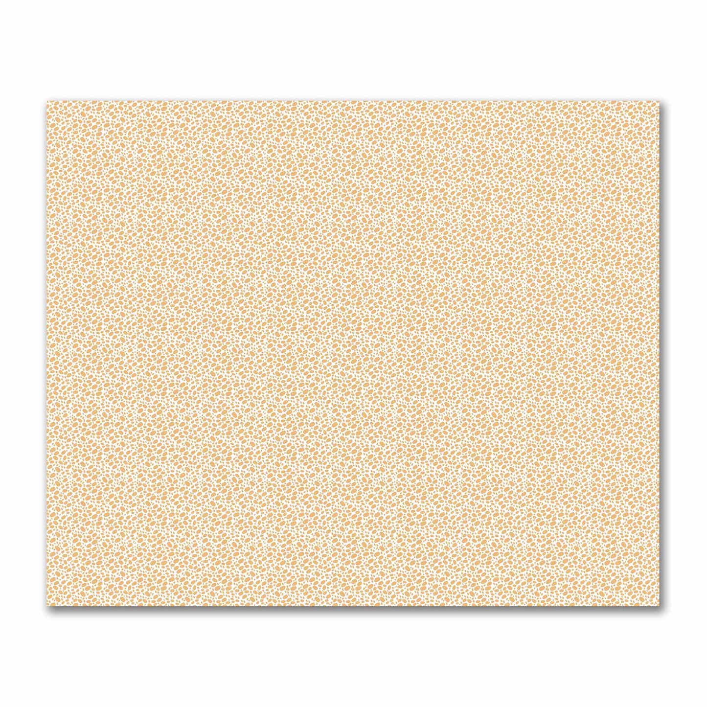 Off-White Cotton Sateen Fabric with Pale Orange Hand-painted Dab Motif Print | FACS-1232-092