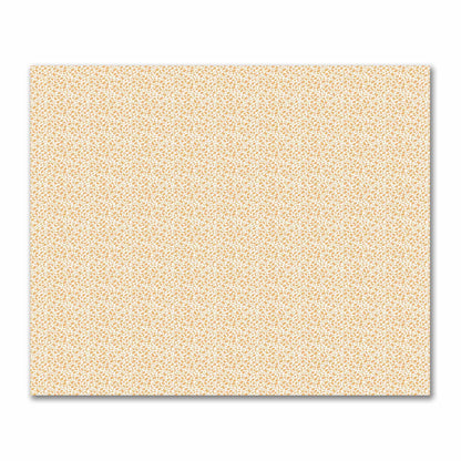 Off-White Cotton Sateen Fabric with Pale Orange Hand-painted Dab Motif Print | FACS-1232-092