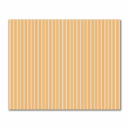 Cotton Sateen Fabric with Fine Off-White Stripes on Orange, FACS-1232-152
