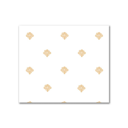 Off-White Cotton Sateen Fabric with Pale Orange Hand-painted Swizzle Motif Print | FACS-1232-171